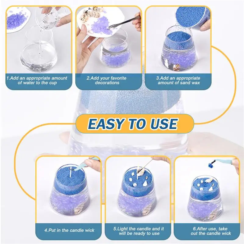 easy to use sand wax candel 